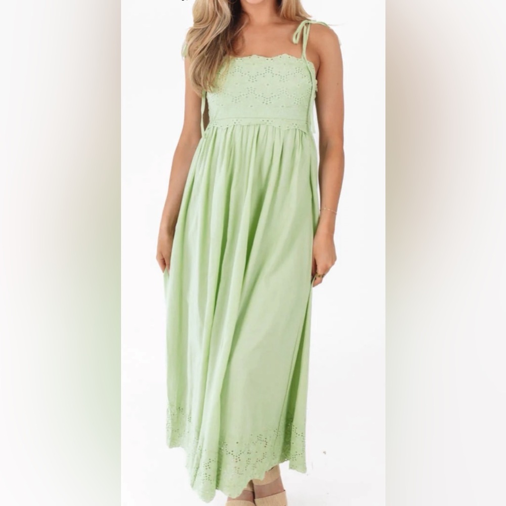 Elegant Green Maxi Dress